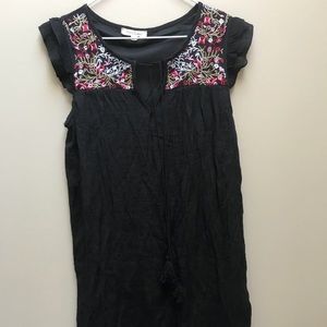 Black summer sun dress